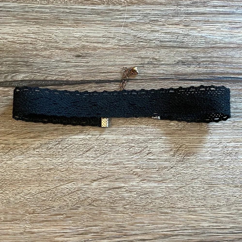 Charming Charlie Black Lace Choker Necklace - Picture 3 of 7